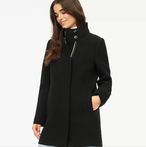 J Crew Factory Store Womens black coat. Size 20